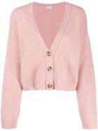Red Valentino Knitted Cropped Cardigan - Pink