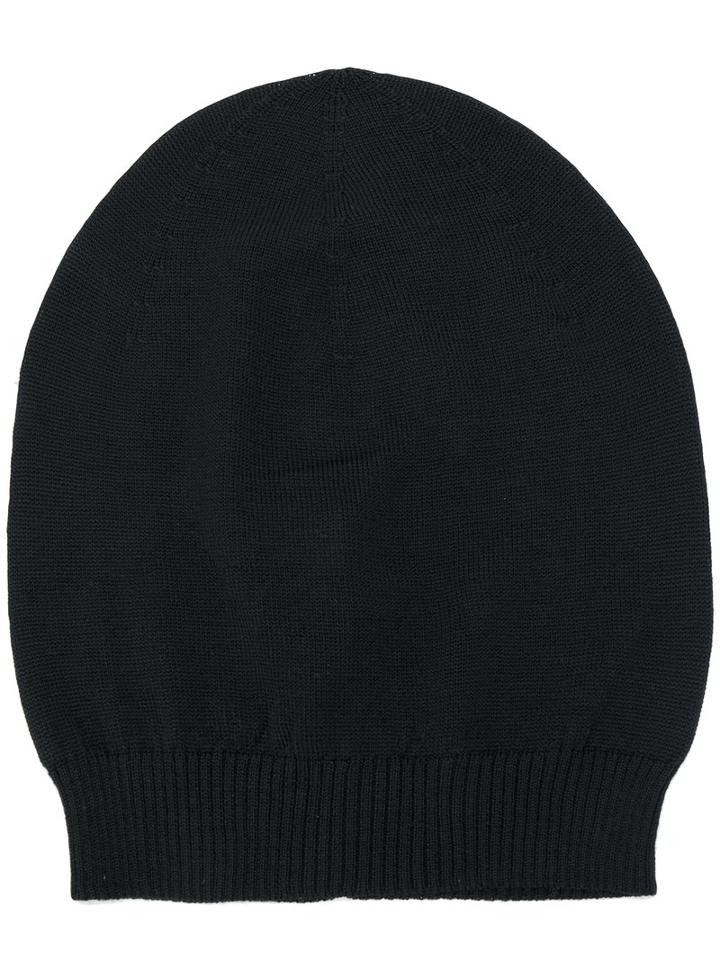 Rick Owens - Ribbed Beanie - Men - Virgin Wool - One Size, Black, Virgin Wool