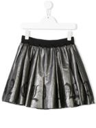 John Richmond Junior Teen Pleated Mini Skirt - Silver