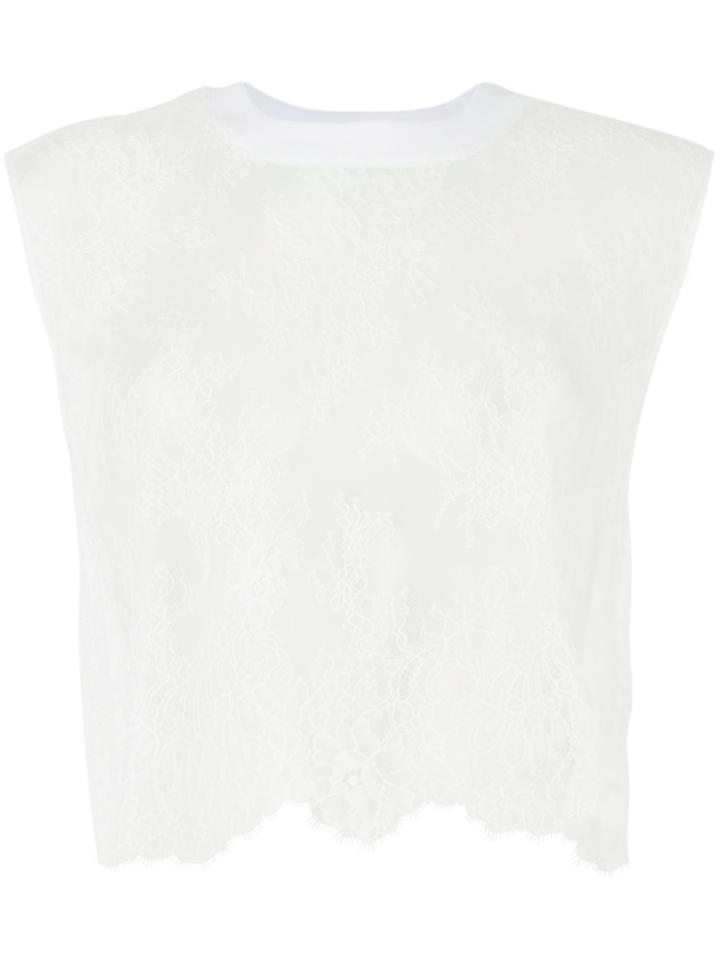 Off-white Lace Tank Top
