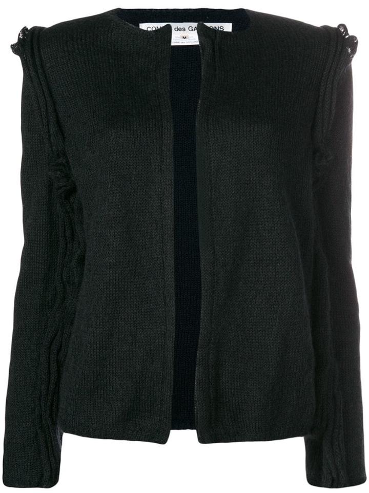 Comme Des Garçons Raw Edge Cardigan - Black