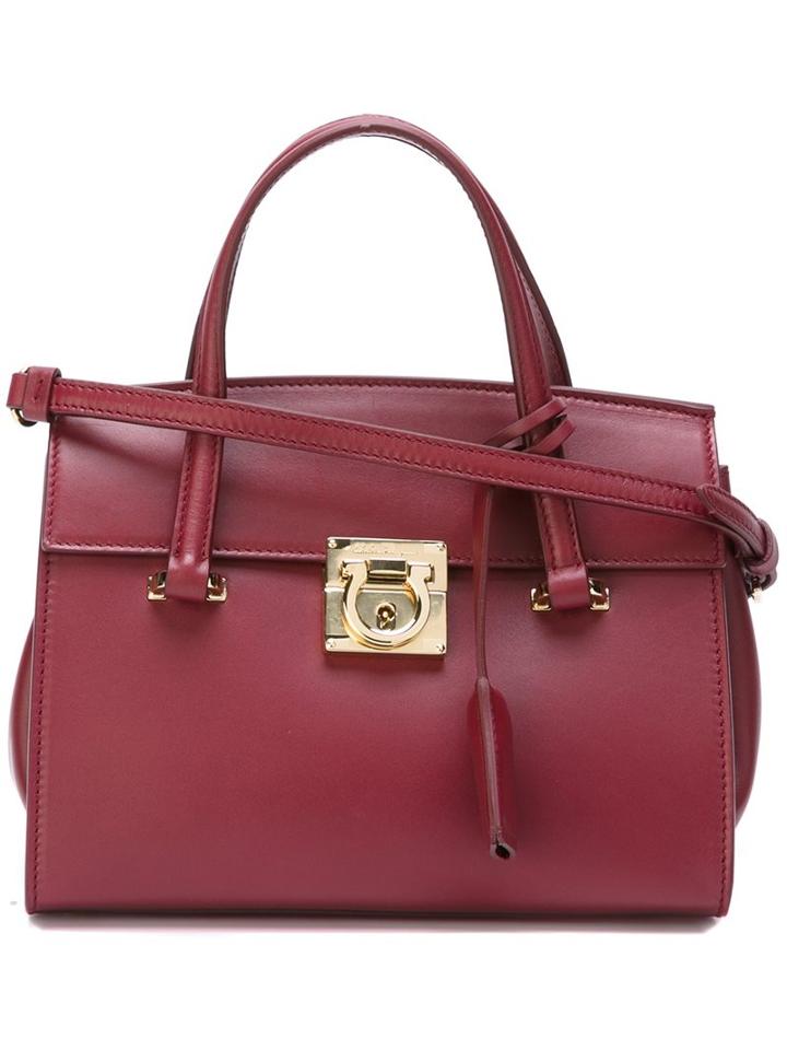 Salvatore Ferragamo 'mara' Tote, Women's, Red