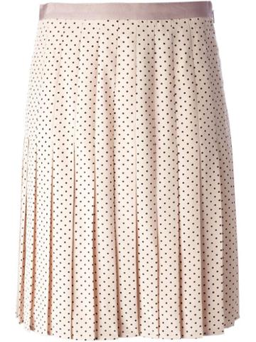 Tory Burch Dotted Pleated Skirt