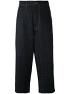 Marni - Wide Leg Cropped Jeans - Women - Cotton - 38, Blue, Cotton