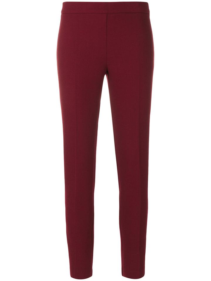 P.a.r.o.s.h. - Slim-fit Cropped Tailored Trousers - Women - Polyamide/spandex/elastane/wool - S, Red, Polyamide/spandex/elastane/wool