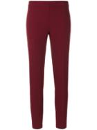 P.a.r.o.s.h. - Slim-fit Cropped Tailored Trousers - Women - Polyamide/spandex/elastane/wool - S, Red, Polyamide/spandex/elastane/wool