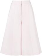 Adam Lippes Wide Leg Cropped Trousers - Pink