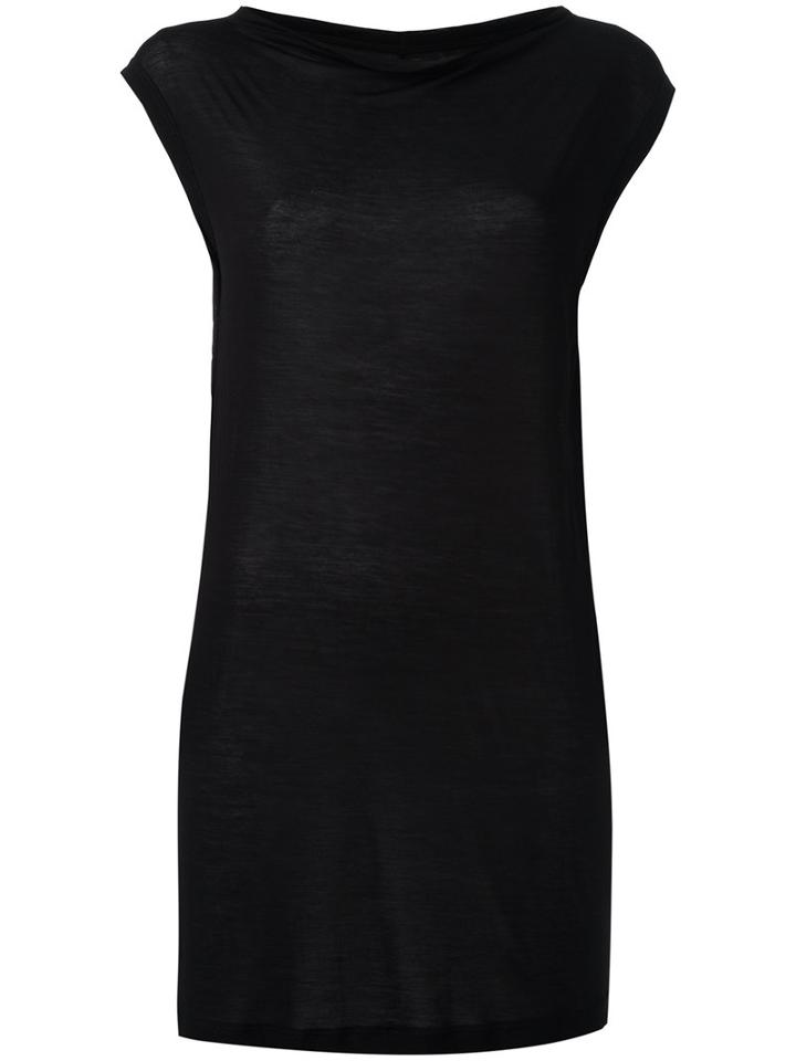 Rick Owens Drkshdw Sleeveless Top, Women's, Size: Large, Black, Viscose
