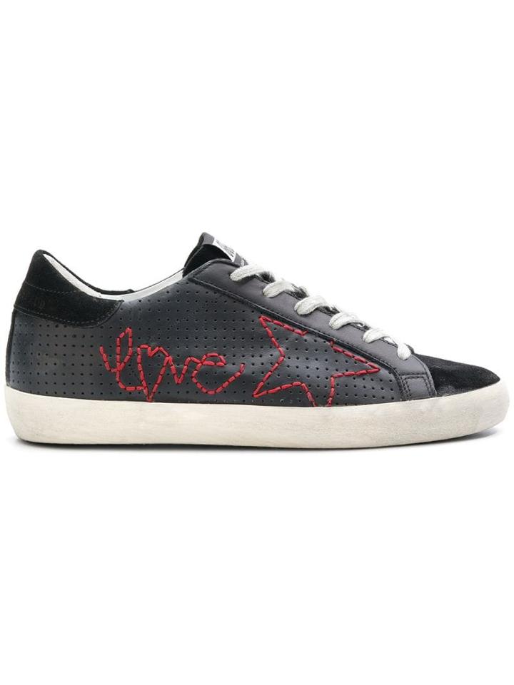 Golden Goose Superstar Love Sneakers - Black