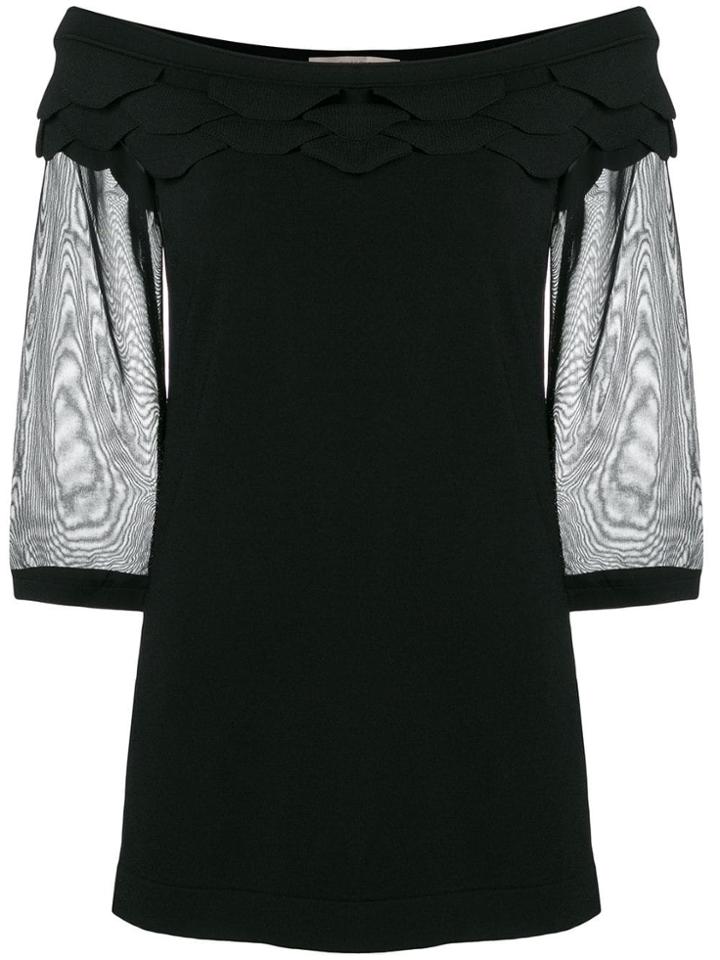 D.exterior Off The Shoulder Blouse - Black
