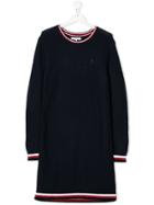 Tommy Hilfiger Junior Round Neck Knit Dress - Blue