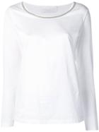 Fabiana Filippi Round Neck Jersey Top - White