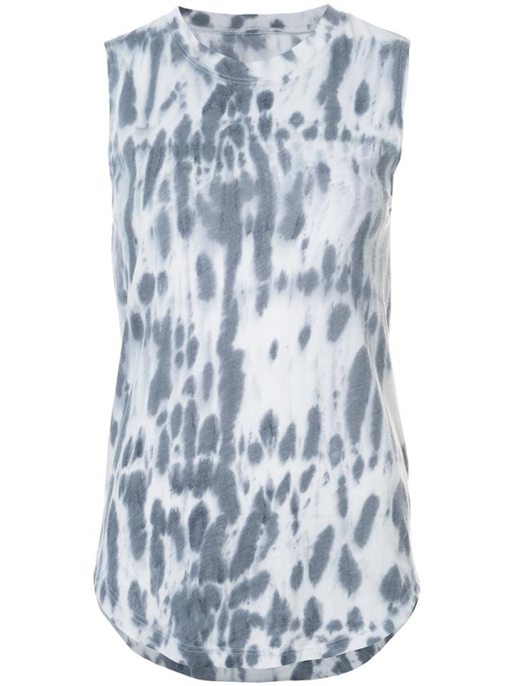 Raquel Allegra Bleached Effect Tank Top - Grey