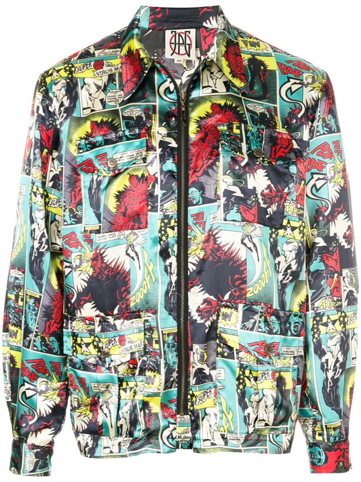 Jean Paul Gaultier Vintage Comics Print Light Jacket - Multicolour