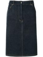Chanel Vintage Vintage Denim Skirt - Blue