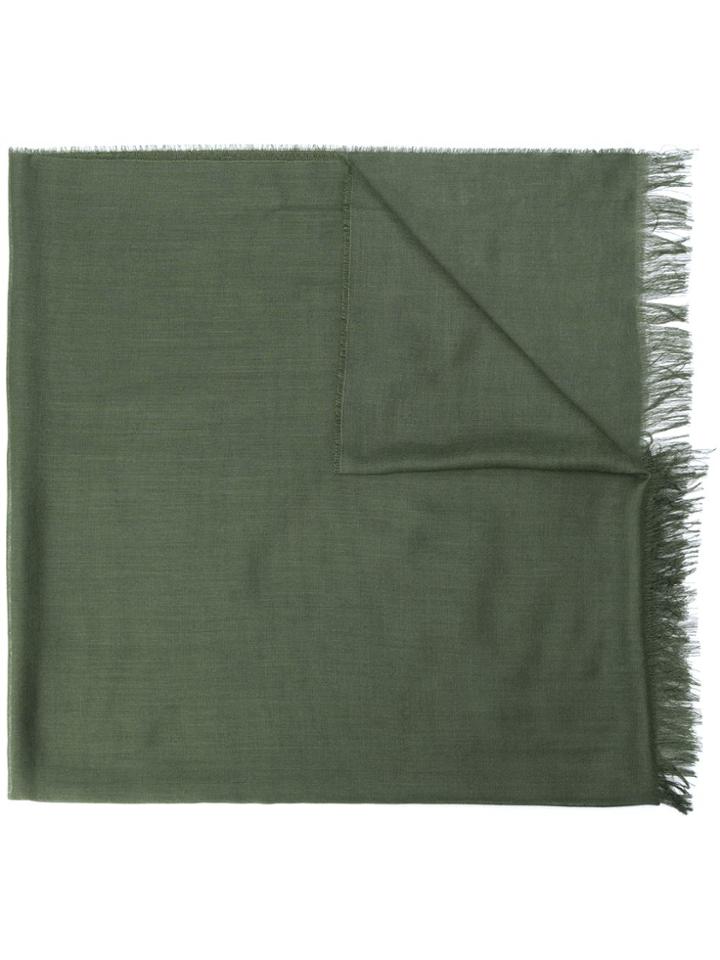 Fay Colour Block Scarf - Green