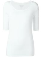 Majestic Filatures Scoop Neck T-shirt, Women's, Size: 1, White, Elastodiene/viscose