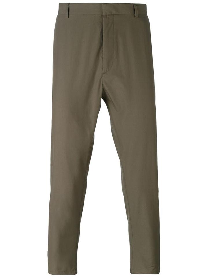 Jil Sander Chino Trousers, Men's, Size: 50, Green, Cotton