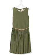 Bellerose Kids Gathered Sleeveless Dress - Green