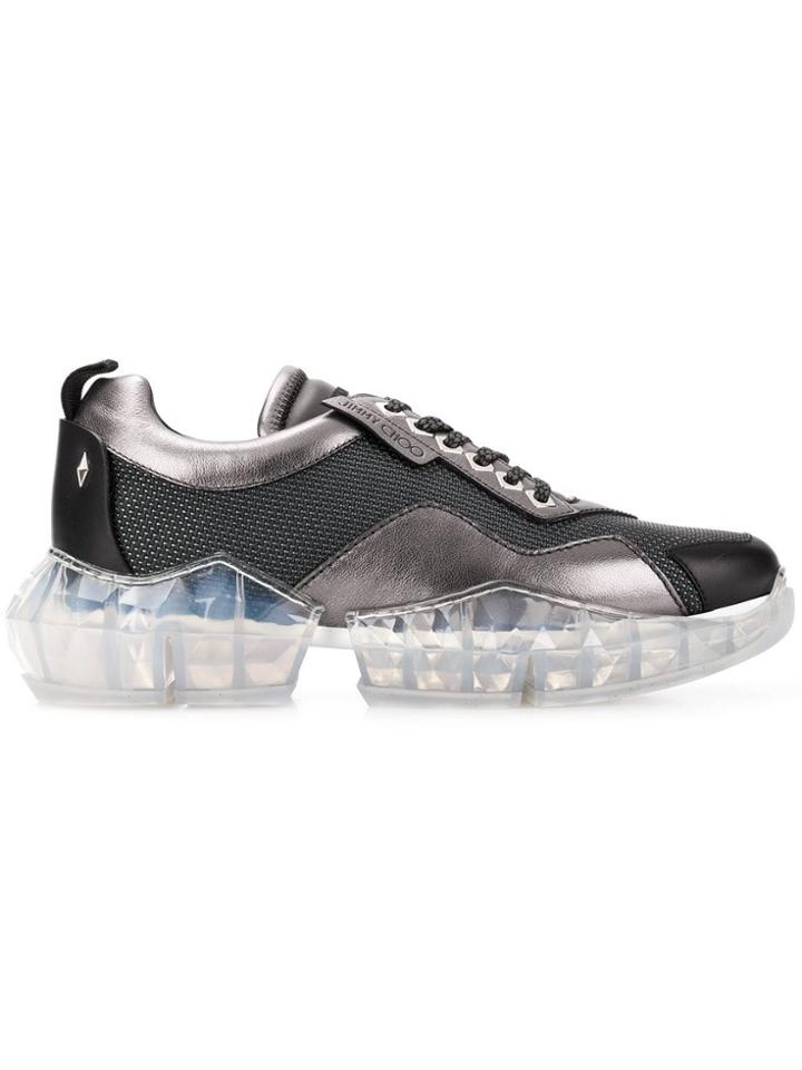 Jimmy Choo Diamond Chunky Sneakers - Grey