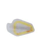 Theatre Products Transparent Block Colour Hair Clip - Metallic