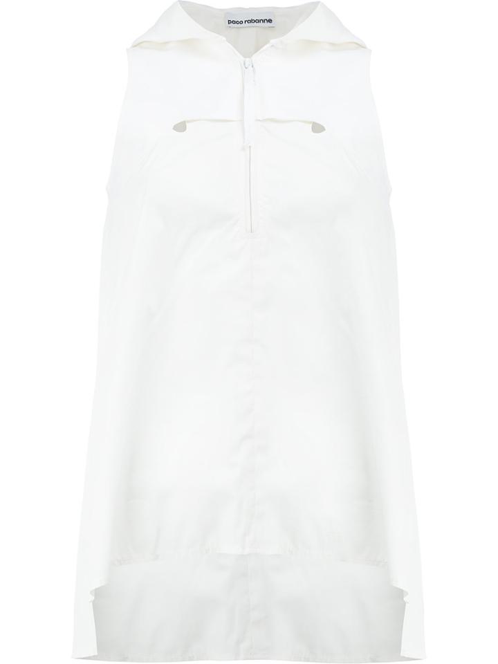 Paco Rabanne Hooded Vest Top - White