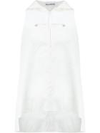 Paco Rabanne Hooded Vest Top - White