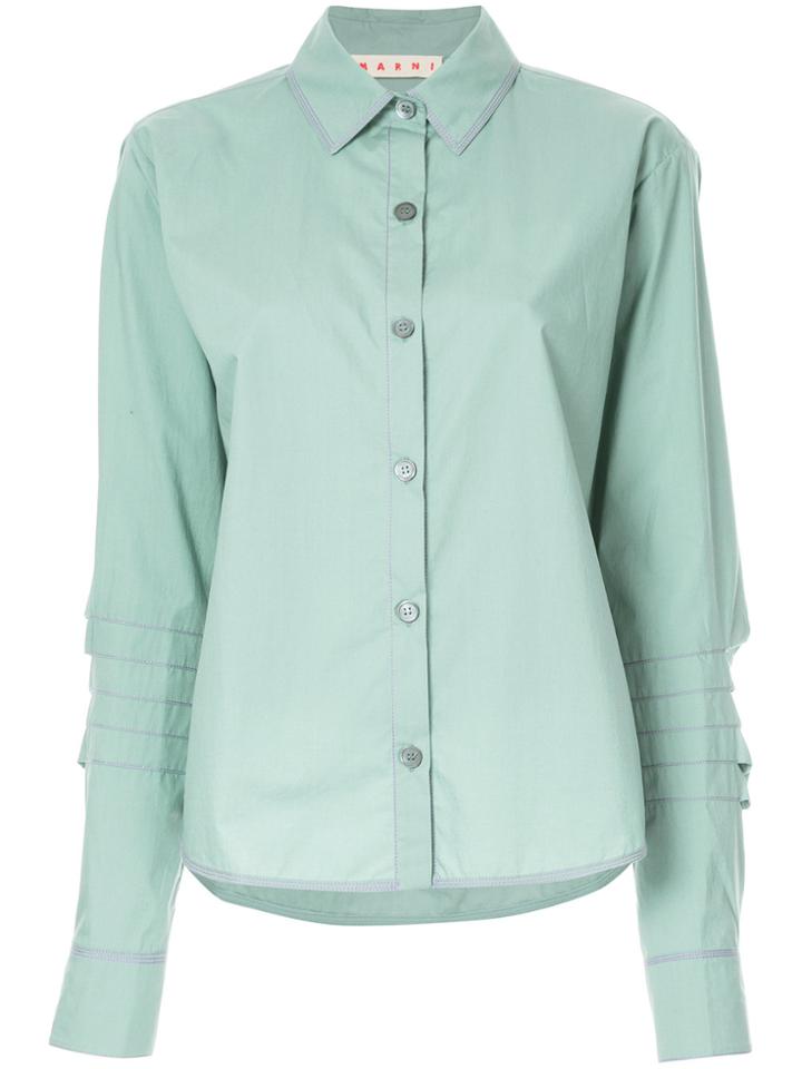 Marni Puff Sleeve Shirt - Green