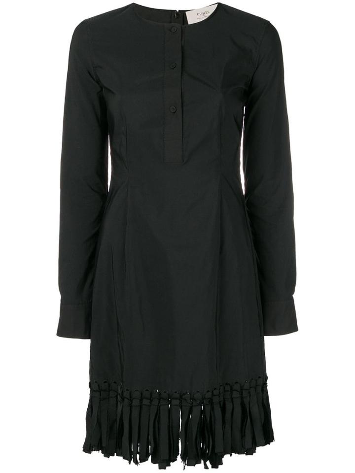 Ports 1961 Structured Shirt Dress - Black