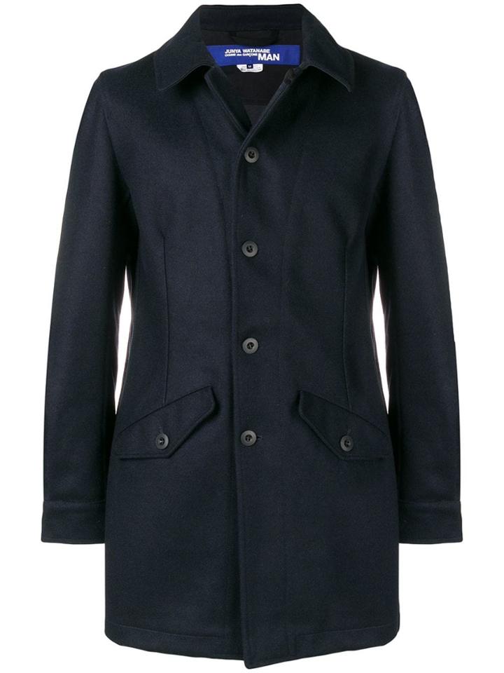 Junya Watanabe Man Single Breasted Coat - Blue