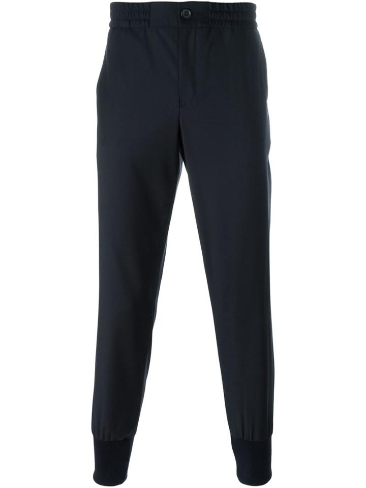 Ps By Paul Smith Tapered Trousers, Men's, Size: 28, Blue, Wool