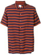 Ps Paul Smith Striped Button Shirt - Brown