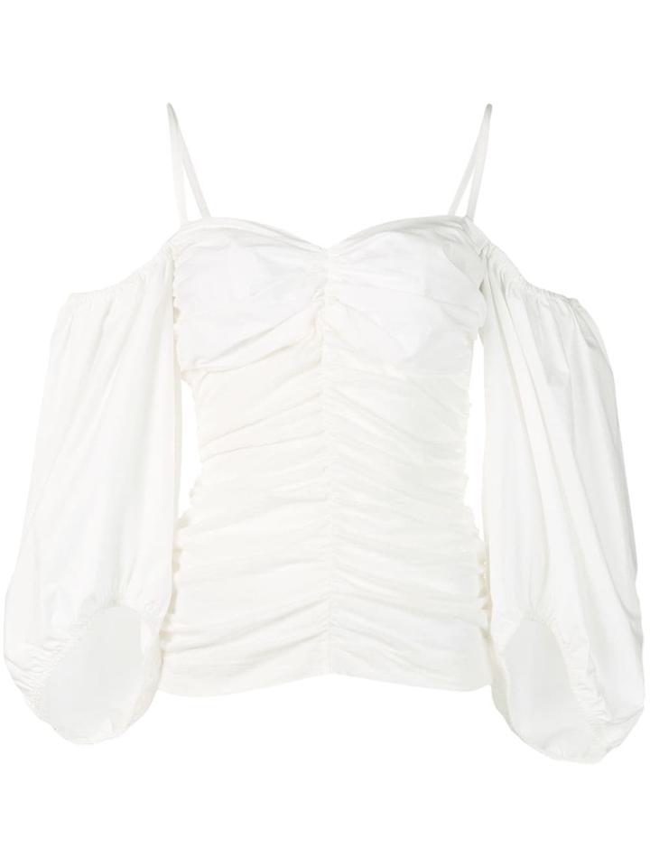 Pinko Puff Sleeve Top - White