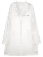 Calvin Klein Jeans Logo Print Raincoat - White