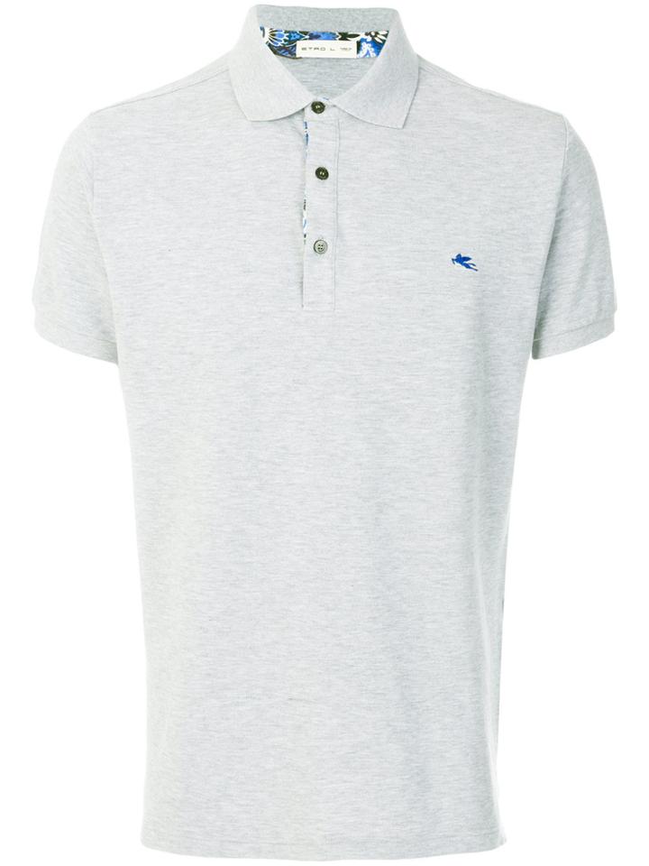 Etro Slim Fit Polo Shirt - Grey