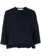 Comme Des Garçons Comme Des Garçons Ruffle Hem Sweatshirt - Blue