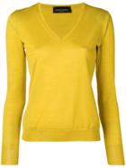 Roberto Collina V-neck Sweater - Yellow & Orange