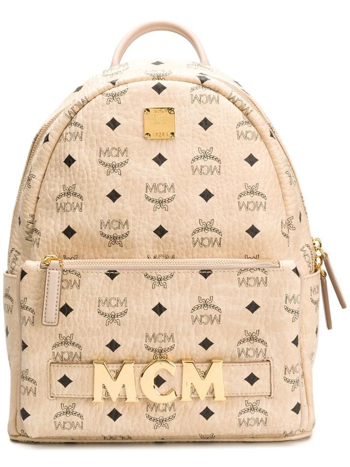 Mcm Triologie Stark Backpack - Neutrals