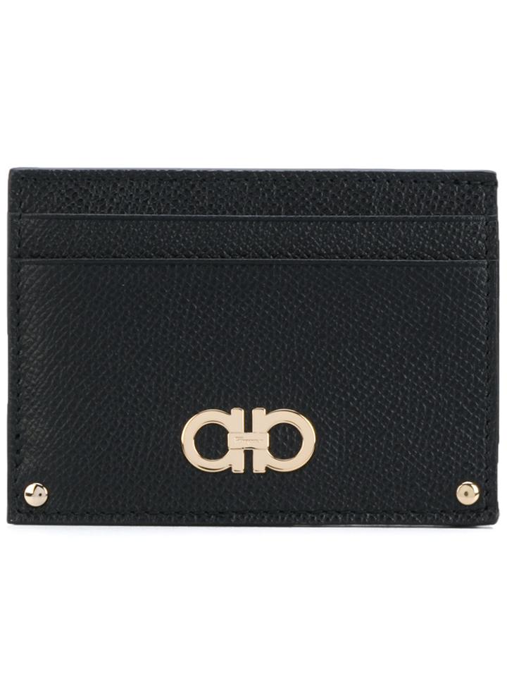 Salvatore Ferragamo Gancini Cardholder - Black