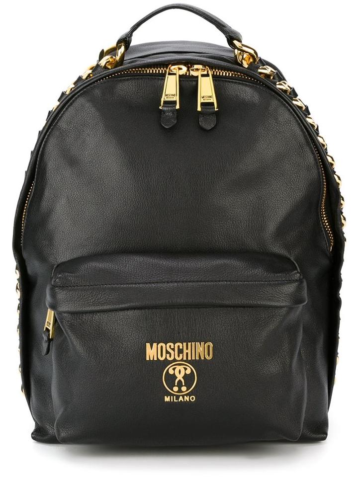 Moschino Chain Trim Backpack