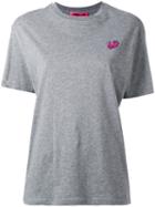 Patch Detail T-shirt - Women - Cotton - Xs, Grey, Cotton, Mcq Alexander Mcqueen