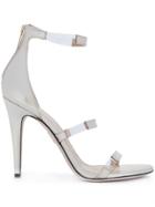 Tamara Mellon Strappy Round Toe Stiletto - Metallic