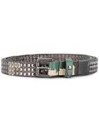 Htc Los Angeles Studded Camouflage Belt - Green