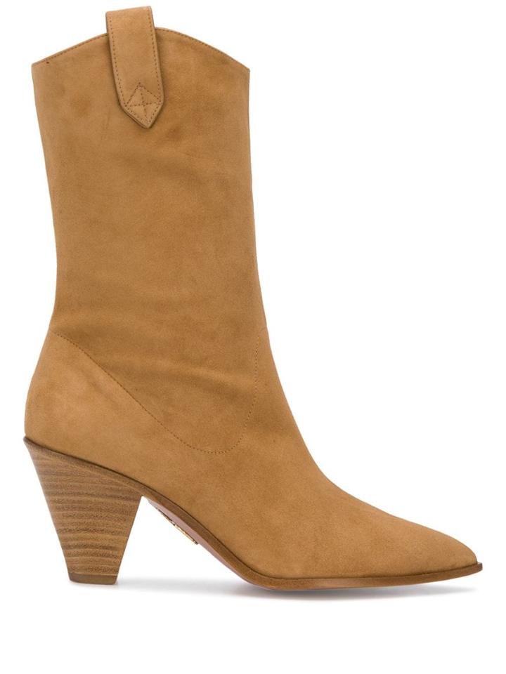 Aquazzura Saint Honore' Bootie 70 - Neutrals