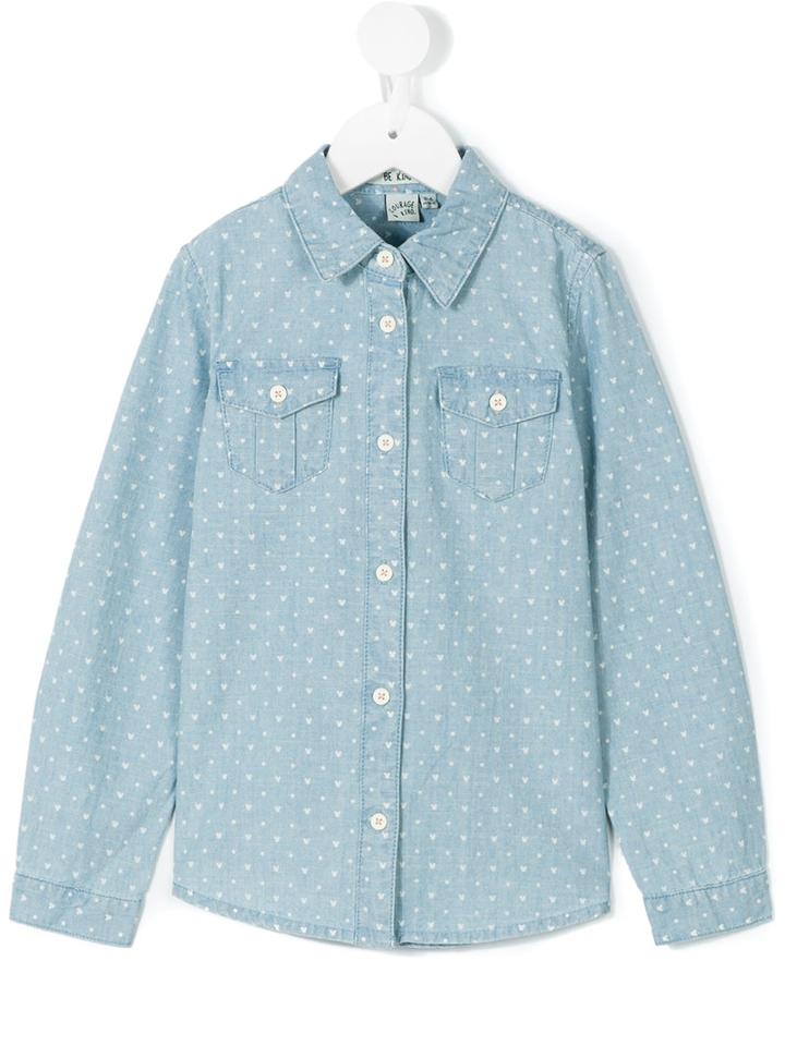 Courage And Kind Kids - Minnie Mouse Chambray Shirt - Kids - Cotton - 6 Yrs, Blue