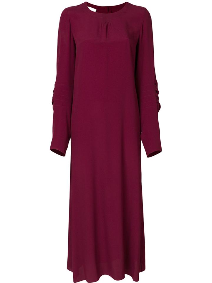 Marni Long Sleeved Shift Dress - Pink & Purple