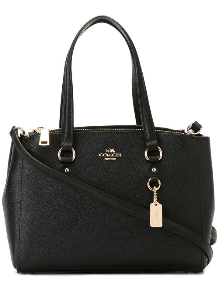 Coach Classic Small Tote, Women's, Black, Calf Leather