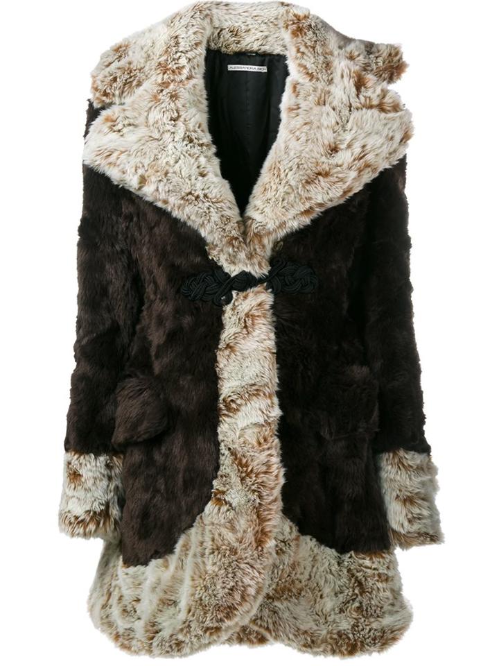 Alessandra Rich Faux Fur Coat