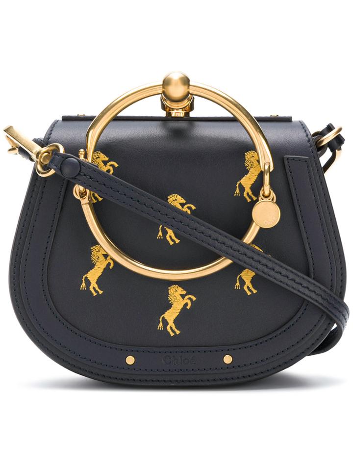 Chloé Small Nile Bracelet Bag - Blue