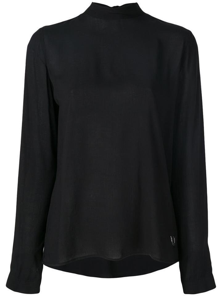 Versace Jeans Tie-fastening Blouse - Black